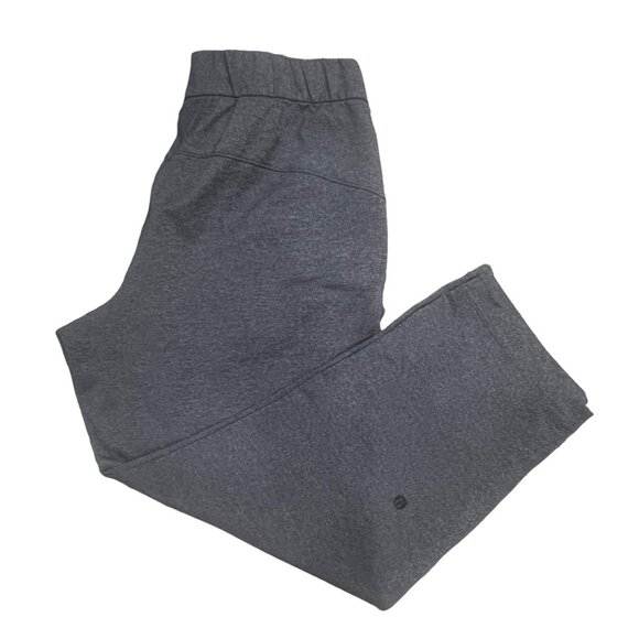 Lululemon On the Fly Crop Joggers Pants Size 8 Gray Activewear Woven 23" - Picture 2 of 7